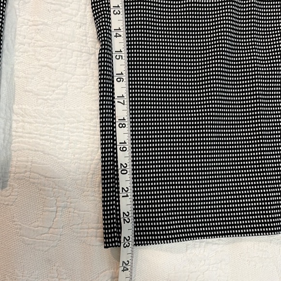 Alfani Black and White Checkered Stretch Wide Leg Dress Pants - Picture 4 of 7